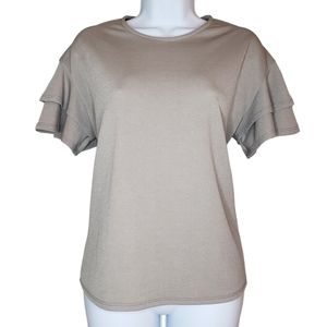 Faith & Joy Flare Sleeve Top Blouse